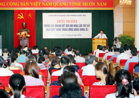 Kết quả Hội nghị Trung ương 7 khóa XI ảnh 1